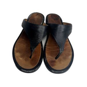 Fitflop Black Thong Slip On Casual Sandals Size 7M
